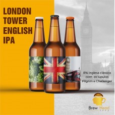 KIT PARA 30 LITROS DE CERVEJA ENGLISH IPA LONDON TOWER